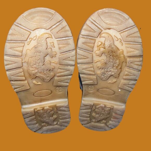 Baby Unisex Work Boots Lace-Up Ankle Boots Winter Snow Boots Martin Boots Size 7 - Picture 4 of 6